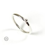 Srebrna minimalistyczna obrączka,  srebro 925 