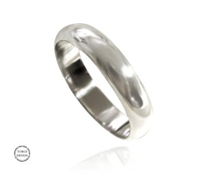 Srebrna klasyczna obrączka,  minimalizm srebro 925