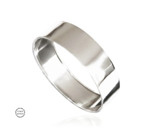 Srebrna szeroka bransoletka, srebro 925