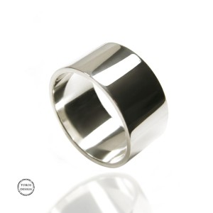 Srebrna polerowana obrączka, srebro 925